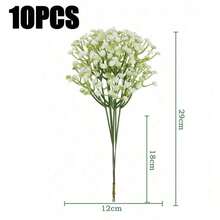 Buquê de 1 ou 10 lírios-de-cálice brancos artificiais, ideal para decoração de casa, mesa, arranjos florais DIY, decoração de casamentos e festas, decoração de jardins e áreas externas, casamentos, festas e ambientes em geral. - Branco - Ver 11
