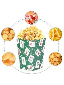 10pcs/20pcs/50pcs Mahjong Party Popcorn Boxes Mahjong Party Popcorn Bowls Mahjong Party Supplies Mah Jong Game Night Decorations For Birthday Night Game Club Movie Night Carnival Decorations Supplies - Multicolor - View 6