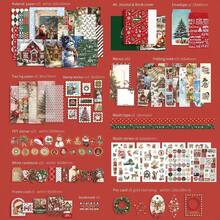 Vintage Scrapbook Kit346pcs Bullet Junk Journal Kit With Journaling/Scrapbooking Supplies, Stationery, A6 Grid Notebook With Graph Ruled Pages, Teen Women - Vintage - Merry Christmas - View 2