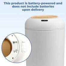 SUSTEAS Automatic Motion Sensor Trash Can – Hands-Free Touchless Kitchen & Bathroom Garbage Bin, 10L Capacity, Odor Control, Battery-Powered For Convenient Hygienic Disposal (WHITE) - Trắng 10L - Xem 8