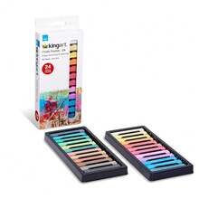 FKingART 24-Piece Chalk Pastels Set - Vibrant Colors, Acid-Free And , Ideal For Drawing, Blending, And Shading, Perfect For Artists, Students, Beginners And Creative Projects,24Count(Packof1) - 24Count(Packof1) - View 9