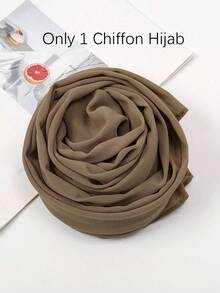 女士围巾和针织帽两件套，多功能内衬头巾帽组合，中东风格头巾和长袍搭配，弹性针织帽和雪纺围巾休闲装扮