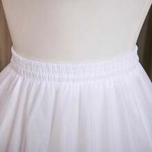 1pc Plus Size Bridal 6-Hoop Crinoline Petticoat, Voluminous For Wedding Performance, Bridal Gown Lining