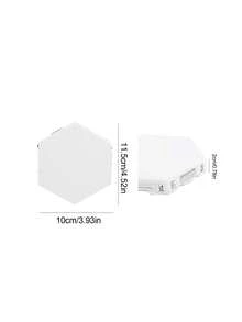 1pc Smart Touch Quantum Honeycomb Wall Lamp, Modular Creative Atmosphere Light, Living Room Bedroom DIY Decorative Lighting Fixture, Suitable For Wall Art Landscaping, Atmosphere Lighting Design, DIY Modular Decoration, Smart Touch And Luxury Scene Arrangement - Honeycomb Lights - View 13