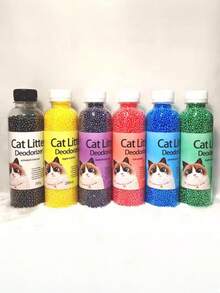 猫砂除臭珠、除臭珠、猫砂盆除臭颗粒、活性炭猫砂（吸收异味并留下清新香味）、猫砂伴侣、除臭、无尘且可冲入马桶的混合猫砂颗粒 - G - 查看 4