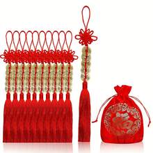 Bộ 5/10 đồng xu phong thủy Trung Quốc & bùa may mắn, đồng xu Kinh Dịch cổ, đồ trang trí xe hơi, đồ trang trí nhà cửa, tiền Ngũ Đế, đồng xu cổ Trung Quốc, lời chúc sức khỏe, hạnh phúc, tài lộc, thịnh vượng và thành công - Nhiều màu - Xem 1