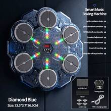 音乐拳击机儿童运动健身玩具 - 智能音乐 6 键拳击靶，壁挂式可充电蓝牙炫酷灯光动态音乐拳击，儿童感官训练反应速度节奏运动器材，速度可调，成人男女反应能力训练办公室健身趣味器材，拳击玩具，儿童拳击机，非常适合万圣节、圣诞节、复活节和生日。 - 6鍵拳擊靶 - 查看 17