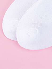 1/2/5 Pairs Cat Bell Pattern Casual Mid-Calf Socks, Ruffled Hem, Bubble Opening, Women Funny Cute Summer New Creative Abstract Cat Socks, Cute Cat, Egg-Shaped Bell Pattern Funny Boat Socks, Suitable For Summer Wear, 3D Cat Egg-Shaped Socks, Mid-Calf Socks, Cute Funny Cats - Comfortable Breathable, Suitable For Indoor And Outdoor Wear - Pink - View 9