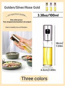 Oil Spray Bottle, Kitchen Cooking Olive Oil Dispenser, Camping, Barbecue, Grilled Meat, Vinegar, Soy Sauce Sprayer, Cooking Oil Can, Kitchen Accessories