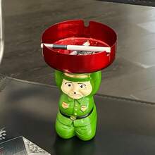 1个创意日式跪姿投降烟灰缸，家居客厅茶几办公室趣味桌面装饰配件 - 送给男友的惊喜礼物 - 均碼 - 查看 4