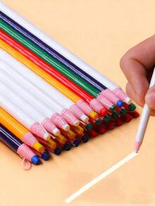 1/4/12pcs Erasable Sewing Chalk/Tailoring Chalk/Colored Chalk/Marker Pen, Suitable For Sewing, Needlework, Embroidery, Makeup And Marking, Sewing Tool Accessories - Multicolor - View 3