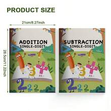 1 Set - 2 Pcs - Single Digit Addition & Subtraction - Christmas & Halloween Gift - White - View 2