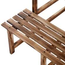 Outsunny 3-Tier Plant Shelf Made Of Fir Wood, 80 X 80 X 78 Cm, For Garden, Balcony And Terrace. - Camel - View 7