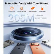 Blue Titanium Camera Lens Protector TORRAS 3Year Ultimate Durability 9H+ Glass Compatible With Iphone 17 Pro Max 17 Pro Camera Lens Protector [1:1 Invisible Fit And Ultra Clarity] Camera Protector Tempered Glass Anniversary Birthday Gift - DeepBlue - View 5
