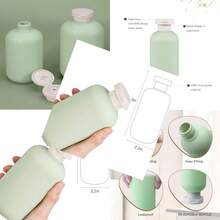 New Paquete de 2 Botella Exprimidora de Plástico Exprimidor Botella de Lavado de Tatuajes de 200 ml botellas vacías con tapa abatible en la parte superior de disco - como en la foto - Ver 1