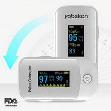 Oxímetro de pulso para dedo Yobekan - Blanco - Ver 4