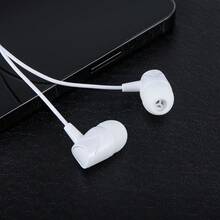 1pcs USB Type C Earbuds HiFi Stereo USB C Wired Earphones With Microphone Volume Control White - White - View 7