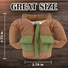 WSXC Drinkware Jacket2 Pack Beverage Jacket Great Packaged Beer Jacket For Cans Funny Can Cover Gifts For Women Men Mom Dad And Boyfriend Red+Brown - Đỏ Nâu - Xem 3