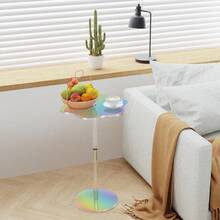 Bàn phụ Acrylic nhiều màu, Bàn Acrylic nhỏ, Bàn uống nước hình hoa hiện đại, Phù hợp với không gian nhỏ, Chắc chắn và dễ lắp ráp, Thích hợp cho phòng khách, ban công, sân vườn, văn phòng, sân - Nhiều màu - Xem 4