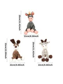 宠物驴玩具 猫狗伴侣玩具 宠物娱乐 狗狗磨牙玩具 耐用猫玩具 毛绒互动猫玩具 狗狗用品 - 彩色 - 查看 3