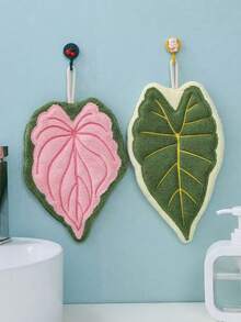 1条/3条装创意叶子图案手巾，可悬挂装饰，适用于厨房、浴室、卧室，吸水性强，易于清洁，可定制图案 - 彩色 - 查看 12