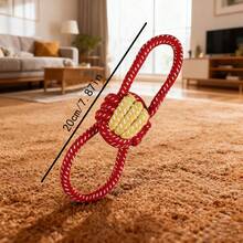 Large Collection Of Cotton Rope Knot Toys For Dogs - Pet Supplies For Teething, Teeth Cleaning, Bite Resistance & Boredom Relief - Multicolor - View 7