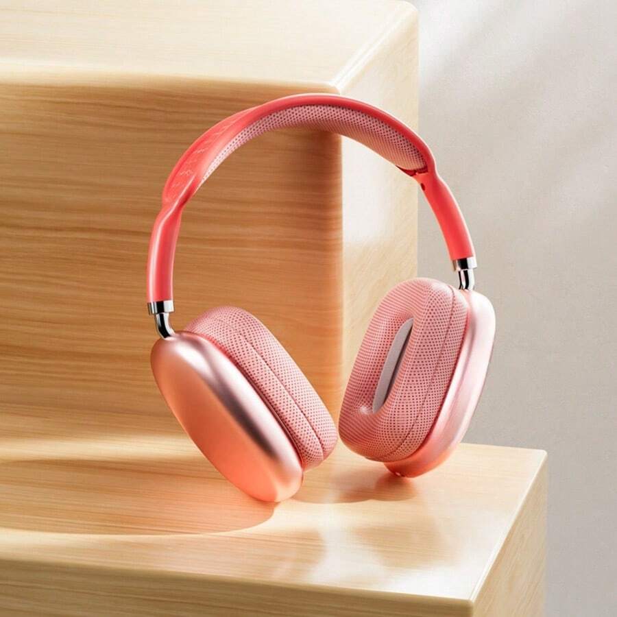 1 Piece Red P9 Pro Max Over-Ear Bluetooth Headphones, Wireless Headset Universal For Mobile Gaming Music - 紅色 - 查看 1