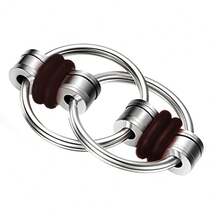 7pcs Bicycle Iron Chain Fidget Toys Keychain, Fidget Flippy Chains - Multicolor - View 6