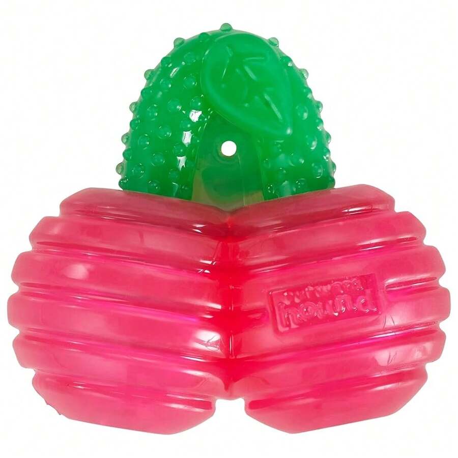 Outward Hound Gummiez Cherries Dog Toy & Treat Stuffer, 4″ X 4″ Cherry-Scent Interactive Chew For Dogs, Promote Healthy Teeth, Gums & Mental Enrichment, Reduce Boredom & Support Dental Health,Cherries - 櫻桃 - 查看 1