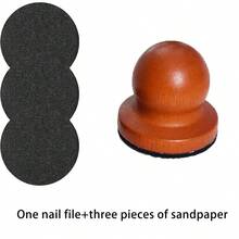 1个木制宠物指甲锉，狗狗美容工具，可拆卸家用指甲磨甲器/钳子，可更换磨头 - 彩色 - 查看 11