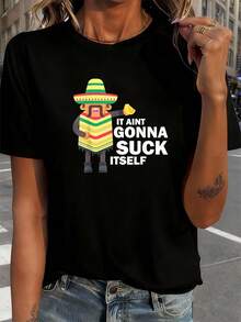 Women T-Shirts - Black - View 8