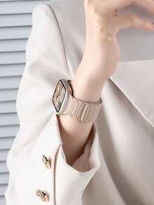 1 dây đeo đồng hồ silicon từ tính unisex, tương thích với Apple Watch 38mm, 40mm, 41mm, 42mm, 44mm, 45mm, 46mm, 49mm - Series Ultra/11/10/9/SE/8/7/6/5/4/3/2/1 - Nhiều màu - Xem 3