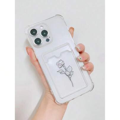 Rose Print Clear Ph…