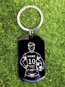 Customized Volleyball Keychain - Personalized Stainless Steel Name And Number, Women Sports Rectangular Charm, Perfect Gift For Club Players And Sports Enthusiasts,Dawg,Engraved, Sequines,Stainless,Vintage,Casual,Unisex,Hipster,Old Money,Stylish,Custom,Personalized,Unique,Customized,Ideal Gifts For Him,Ideal Gifts For Her,Boyfriend,Girlfriend,Family,Friends,Grandparents,Children,Her,For Anniversaries,For Birthdays,For Weddings,For Graduation,For Housewarming,Personalized Gifts For Women/Men,Personalized/Customized Keychain - Multicolor - View 11