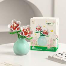 Đồ chơi lắp ráp mini DIY hình hoa bất tử (Hoa hướng dương, Hoa cẩm chướng, Hoa dành dành, Hoa hồng, Hoa ly) dùng trang trí bàn làm việc tại nhà. Món quà lý tưởng cho bạn trai/bạn gái nhân dịp Lễ Tình nhân, Sinh nhật, Kỷ niệm, Halloween, Giáng sinh. Hoàn hảo cho mẹ nhân Ngày của Mẹ, cho giáo viên nhân Ngày Nhà giáo. - Nhiều màu - Xem 10