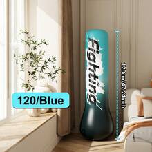 1 pieza Bolsa de columna de boxeo inflable, Bolsa de boxeo inflable para alivio del estrés deportivo, para liberar emociones reprimidas y entretenimiento fitness, Columna de boxeo interactiva para adultos - B - Ver 9