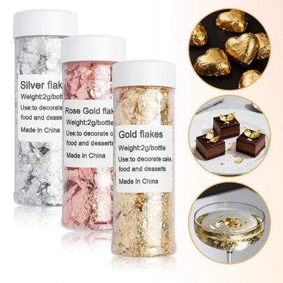 可食用金箔，用于蛋糕、甜点、冰淇淋和巧克力装饰