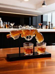 Decanters - 1 Whiskey Decanter + 2 Wine Glasses - View 2