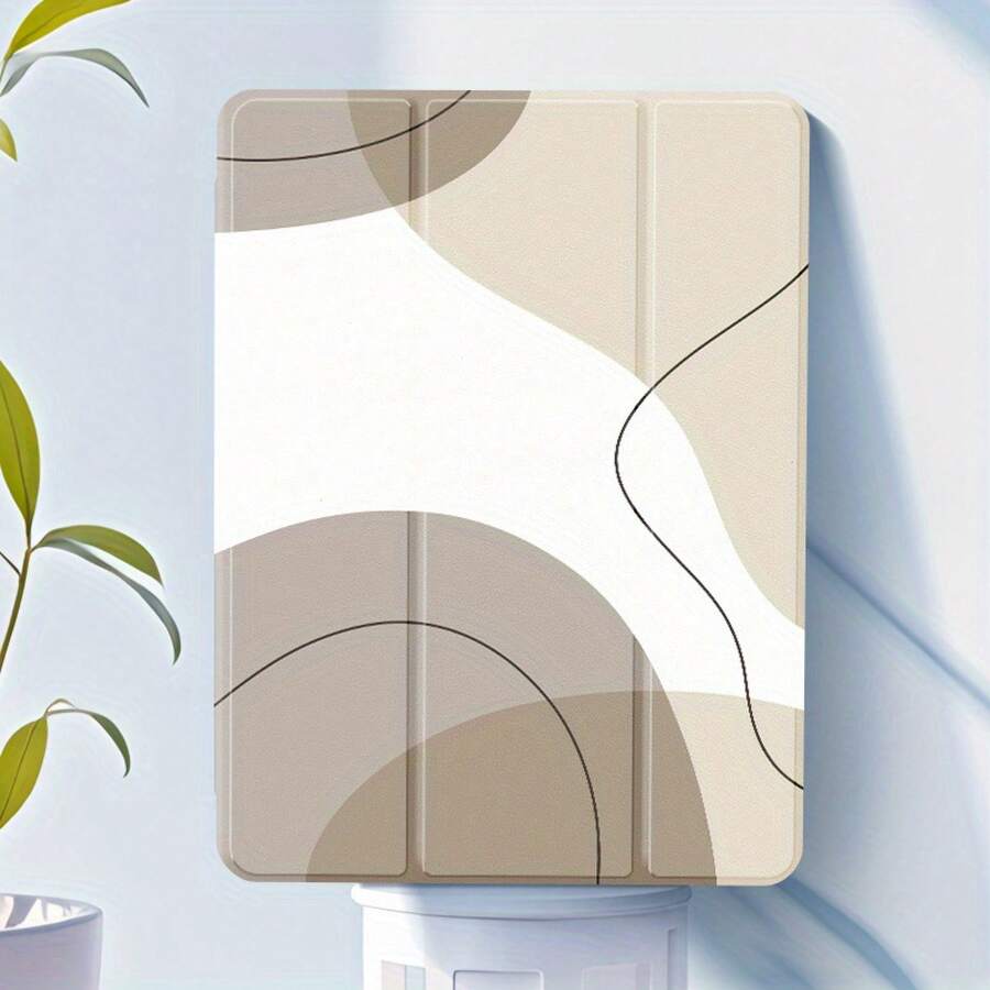 1pcs Soft Silicone With Pencil Slot Tri-Fold Stand Shockproof Anti-Drop, 1-Piece Tablet Cover, Compatible With 10th Generation, 7th And 8th Generation, 5/6 9.7inch Tablet Cover, Mini 4/5, Supports Sleep-Wake, Full Coverage Anti-Drop, Stand Model Protective, Fashionable And Lightweight, Suitable For Work, Office, And Entertainment, It's The Best Gift For Relatives And Friends. Accessories - 白色 - 查看 1