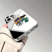 Estuche para teléfono con el logotipo del equipo Warriors  A's Compatible con estuches para teléfonos   17  16 Pro Max  15 Pro Max  13 y  12 Hecho de material de TPU que brinda protección contra golpes y caídas Un regalo perfecto para fanáticos de los deportes y para cumpleaños - Plateado - Ver 7