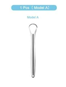 Stainless Steel Tongue Scraper 3 Models Rust-Resistant Durable,Tongue Cleaner Effective Bad Breath Removal Tongue Coating Cleaning, Portable Travel-Friendly For Adults Kids Daily Use, Family Oral Care Oral Hygiene - 銀色 - 查看 8