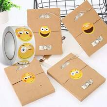 2 Roll Of 1000 Pcs Kawaii Happy Face Various Emoticons Stickers 2.5cm/1.0inch Cute Labels Scrapbooking Perfect For Learning Rewards Games - Multicolor - View 5