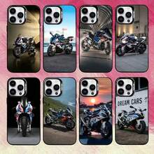 Funda para teléfono Bike B-Bmwes Moto S1000rr para iPhone17,16,15,14,13,12,11 Plus, Pro Max, cubierta negra mate a prueba de golpes - z3 - Ver 1
