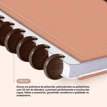 Disco Notebook + Iscool Hardcover 140 Sheets Smart Solid Colors - Cappuccino - View 9