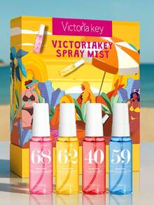 5瓶/套巴西香氛喷雾 - 杏仁、李子，持久留香天然空气清新喷雾，食品级香精，扩香精油，无焰扩香器替代品，香草杏仁海洋香型，便携旅行装，适用于卧室、浴室、汽车、办公室、书桌，送给妻子、女友的礼物 - 多層香型 - 查看 7