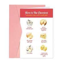 Funny Cheesy Valentine's Day Card - Playful Cheese-Themed Card With Envelope | Perfect For Him/Her, Husband, Wife, Fiancé - Hilarious Anniversary & Romantic Birthday Card - Ideal Valentine's Day Gift-1PC - Multicolor - View 3