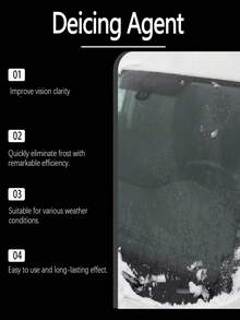 Spray descongelante para parabrisas, antiempañante para ventanas de coche, visión clara, agente descongelante, gran regalo para familiares y amigos - Multicolor - Ver 5