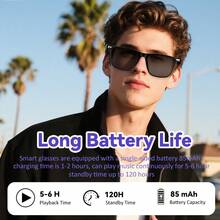 AI Translation Smart Color-Changing Glasses, Support Over 100 Languages Real-Time Translation, Unisex Translation Smart Glasses, ChatGPT System, IP67 Waterproof, Brand New Multi-Functional Audio Glasses