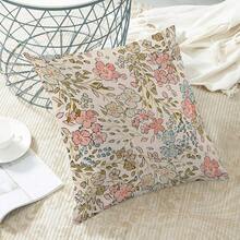 Spring Pink Floral Pillow Covers 20x20 Inch Set Of 2, Cute Flower Pattern Outdoor Decorative Wildflowers Throw Pillows Watercolor Couch Cushion Case For Chair Sofa Bedroom Living Room,20inchx20inch(Packof2),A1 - A1 - 查看 5
