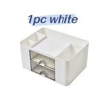 1pc Multi-Functional Organizer Box With 5 Compartments, 2 Sliding Drawers, Suitable For Home, School, Office - Multicolor - View 17